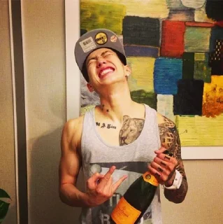 🍾 emoji @jonafzan Jay Park Telegram sticker 20 of 66