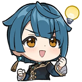 🌠 emoji xɪɴɢǫɪᴜ × ᴍɪᴋᴀ @sannain_7 Telegram sticker 21 of 37