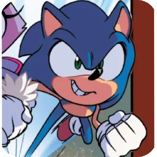 🤠 emoji Sonic from IDW comics Telegram sticker 15 of 20