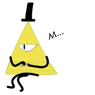 😐 emoji Bill Cipher Telegram sticker 22 of 40
