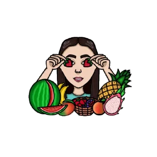 🍉 emoji АлоЯ Вера Stickers Telegram sticker 14 of 16
