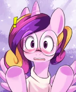 🫢 emoji @mlpstickers Princess Cadance animated pack Telegram sticker 19 of 27