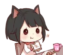 🍞 emoji dog&cat(catgirl side) Telegram sticker 22 of 81