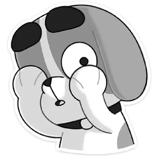 🙈 emoji Пёс • @TgSticker Telegram sticker 18 of 48