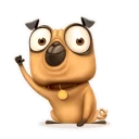 🖐 emoji Мопс Халк Telegram sticker 11 of 30