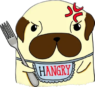 😡 emoji Мопс Геннадий Telegram sticker 11 of 30