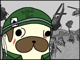 😐 emoji Мопс Геннадий Telegram sticker 19 of 30