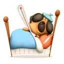 🤒 emoji Мопс Халк Telegram sticker 19 of 30