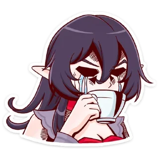 😥 emoji Тёмная Айрис @TgStickeru Telegram sticker 12 of 48