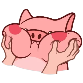 🤗 emoji Все стикеры в @Pig_and_friends  "Pig Valera" (@Mari_Deinos ) Telegram sticker 4 of 120