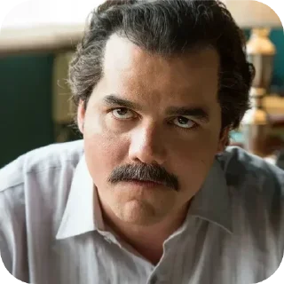🤬 emoji Сеньор Пабло Эскобар Telegram sticker 9 of 19