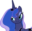 😌 emoji Princess Luna Telegram sticker 3 of 78