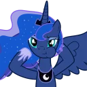 😌 emoji Princess Luna Telegram sticker 14 of 78