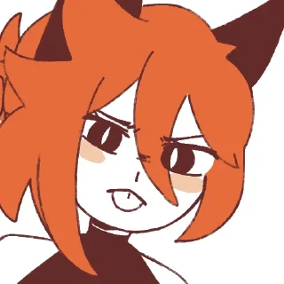😠 emoji Лисеня Сана Telegram sticker 24 of 80