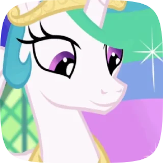😉 emoji @mlpstickers Princess Celestia animated pack Telegram sticker 16 of 40
