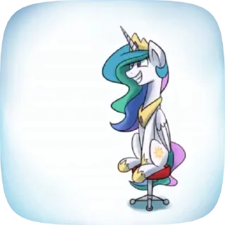 😊 emoji @mlpstickers Princess Celestia animated pack Telegram sticker 5 of 40