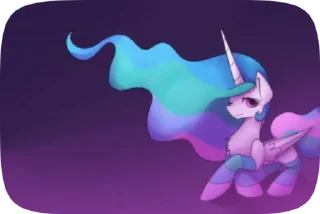 💕 emoji @mlpstickers Princess Celestia animated pack Telegram sticker 19 of 40