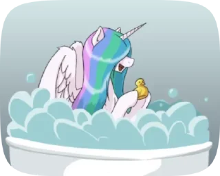 Sticker from @mlpstickers Princess Celestia animated pack