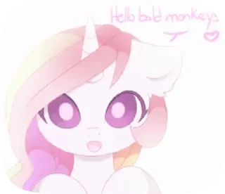 ✋ emoji @mlpstickers Princess Celestia animated pack Telegram sticker 20 of 40
