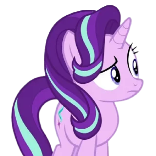 🫤 emoji @MyLittlePony_bots Starlight Glimmer Telegram sticker 8 of 106