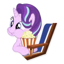 🍿 emoji Starlight Glimmer (MLP) Telegram sticker 10 of 28