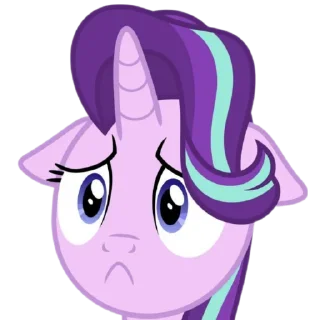 ☹️ emoji @MyLittlePony_bots Starlight Glimmer Telegram sticker 9 of 106