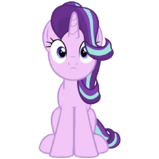 🙁 emoji @MyLittlePony_bots Starlight Glimmer Telegram sticker 23 of 106