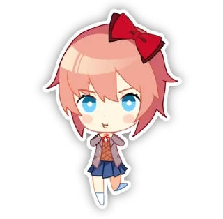 😑 emoji ddlc ^o^ Telegram sticker 5 of 51