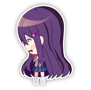 😰 emoji ddlc ^o^ Telegram sticker 22 of 51