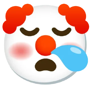 😪 emoji 🤡clown.By:@Arhont_loxov Telegram sticker 21 of 49