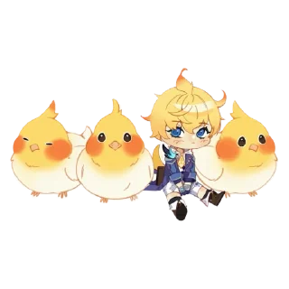 🐥 emoji Мика Telegram sticker 8 of 16