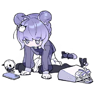 Sticker from Ленивая-тян @Nyasticks