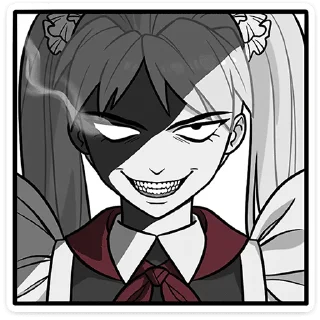 😈 emoji Анечка без текста @stickers_vk Telegram sticker 18 of 48