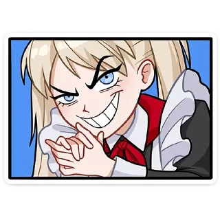 😈 emoji Анечка без текста @stickers_vk Telegram sticker 9 of 48