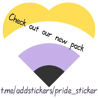 💋 emoji Pride hearts Telegram sticker 2 of 120