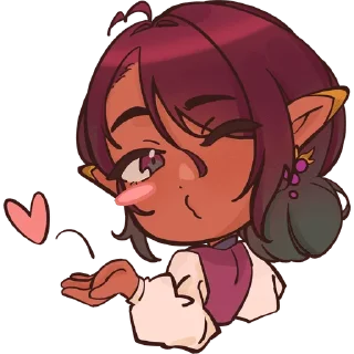 ❤️ emoji эльфобебрики by @slimespitter Telegram sticker 12 of 15