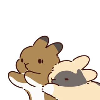 🐰 emoji ˚✧₊ Rabbits 🐇🐇  ⁎⁺✧༚ Telegram sticker 23 of 59
