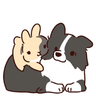 😊 emoji ˚✧₊ Rabbits 🐇🐇  ⁎⁺✧༚ Telegram sticker 8 of 59