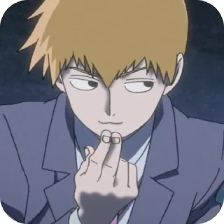 😏 emoji Reigen Arataka • @Earth928B Telegram sticker 6 of 50