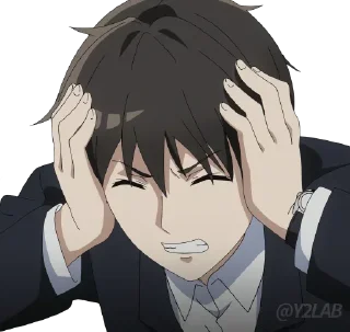 🤯 emoji The Detective Is Already Dead for: @AniAmbry_ART: Telegram sticker 19 of 33