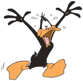 😱 emoji Duffy Duck (@BugsBunnyJr) Telegram sticker 13 of 20