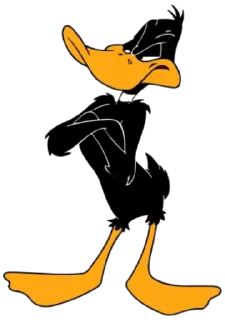 🤔 emoji Duffy Duck (@BugsBunnyJr) Telegram sticker 10 of 20
