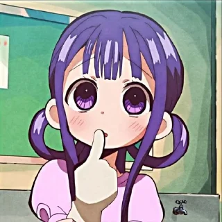 🤫 emoji Ханако кун Telegram sticker 8 of 24