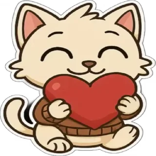 ❤ emoji 𓍼  Котик Луми  𓍼 Telegram sticker 10 of 23