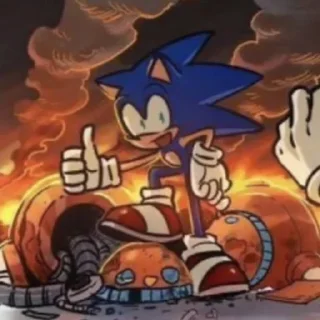 👍 emoji Sonic IDW comics!!! Telegram sticker 22 of 76