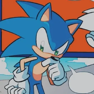 🤔 emoji Sonic IDW comics!!! Telegram sticker 9 of 76