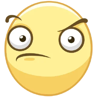 🤨 emoji Смайлы ВК Telegram sticker 13 of 32