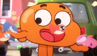 🥰 emoji Дарвин Уоттерсон 🧡 Telegram sticker 13 of 99