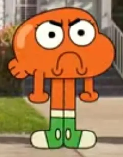 😡 emoji Дарвин Уоттерсон 🧡 Telegram sticker 23 of 99
