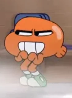 😈 emoji Дарвин Уоттерсон 🧡 Telegram sticker 16 of 99